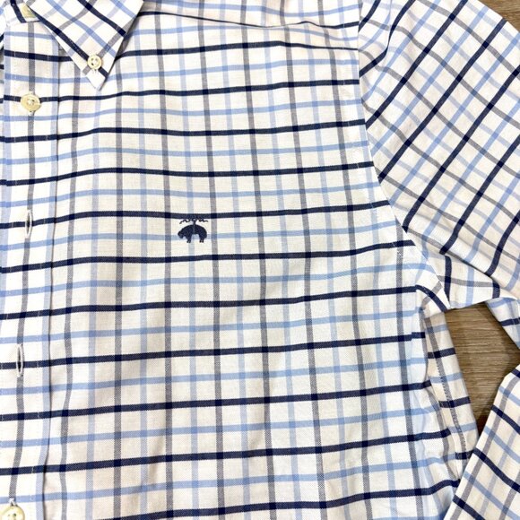 Brooks Brothers Plaid Slim Non-Iron Stretch Cotton Original Oxford Polo sz M - Picture 5 of 11